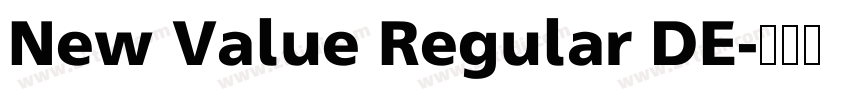 New Value Regular DE字体转换